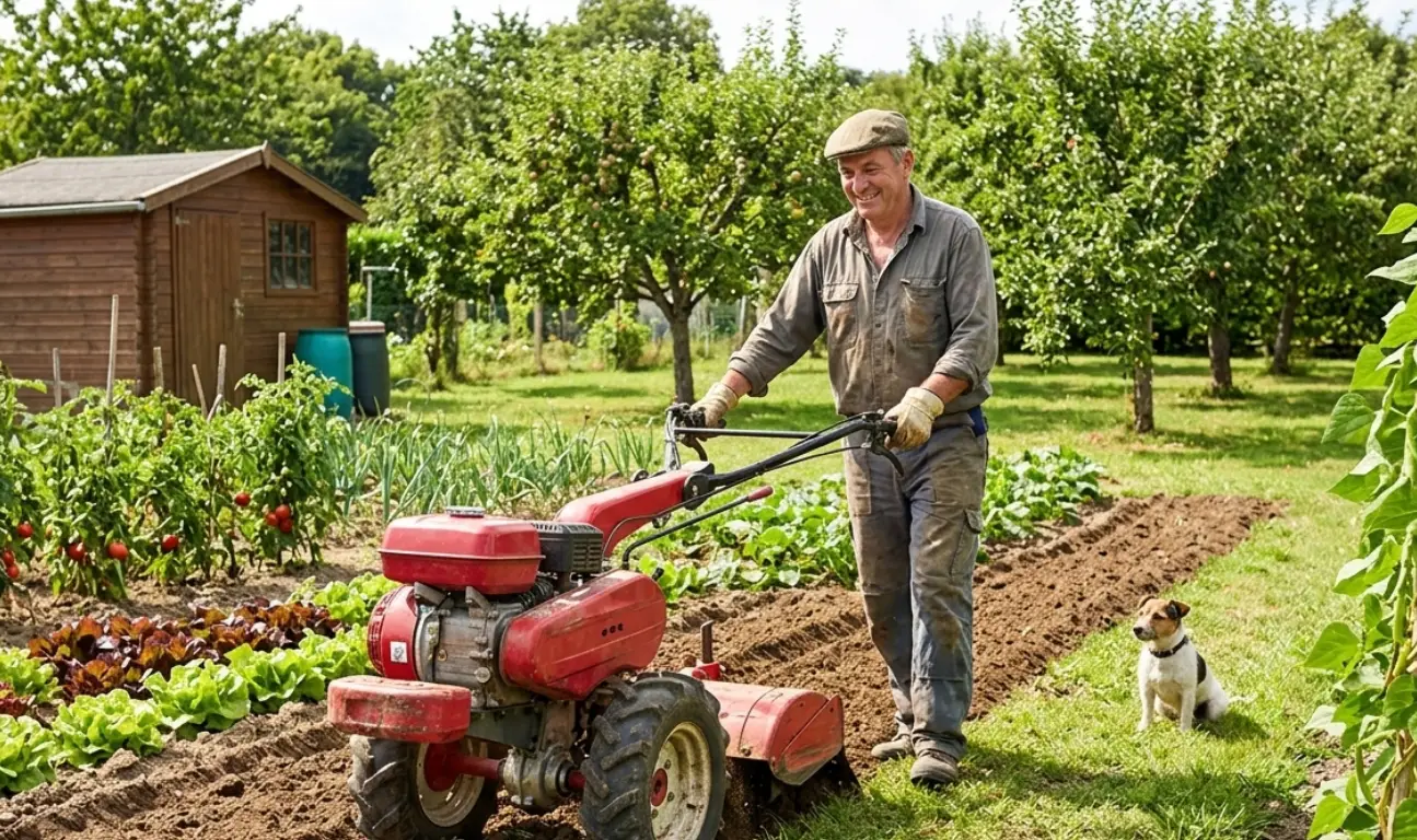 Propriétaire d'un motoculteur