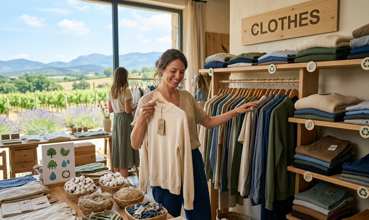Son choix _ des vêtements 100 % biologiques ! 100% recyclables !