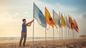 Les drapeaux publicitaires une fenêtre ouverte sur votre marque